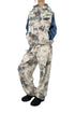 TIE-DYE BOA VEST -IVORY MIX- *Last1